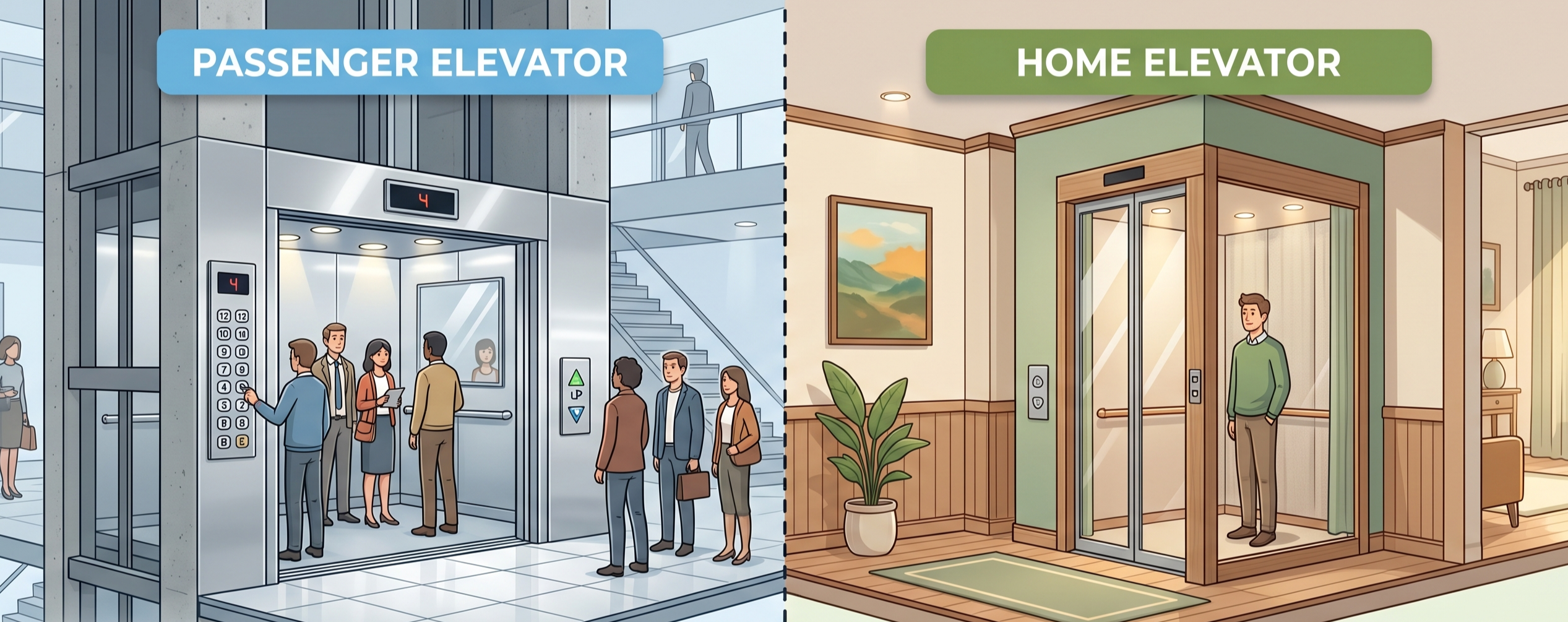 Passenger Elevator vs Home Elevator: Which One Fits Your Needs?