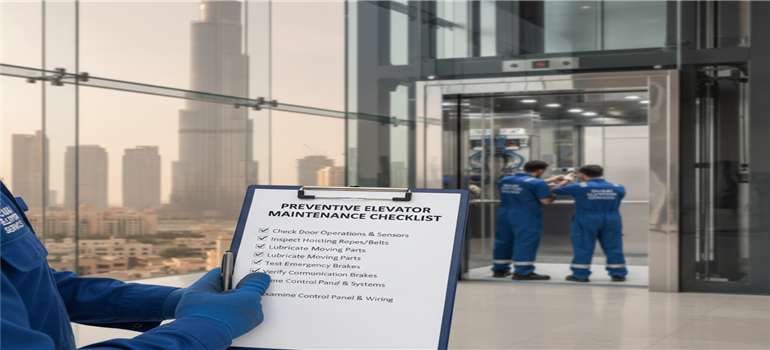 Preventive Elevator Maintenance Checklist