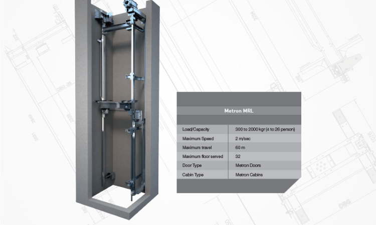 Traction Machine Roomless Elevators - MRL